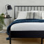 Sentire Geometric Design Metal Bed Frame-1733367347