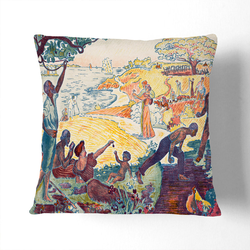 Harmonious Times Square Throw Cushion, 55cm H x 55cm W x 20cm D