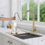 Pull Down Single Handle Kitchen Faucet-1296332708