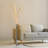 Fuochi 71" Modern Minimalist Metal 5-Branch Arc Dimmable Integrated Floor Lamp with Remote Control