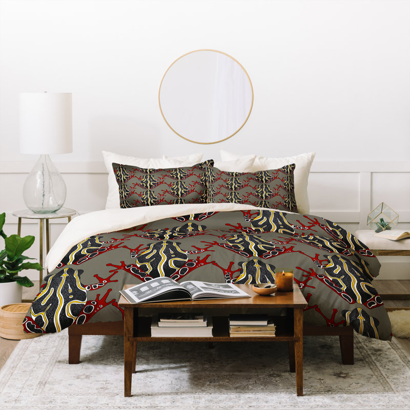 Modern & Contemporary Polyester Duvet Cover, Twin Duvet Cover + 1 Standard Sham