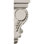 Endurathane Medway Oakleaf Corbel, 6 1/2"W x 3 5/8"D x 10"H, Factory Primed