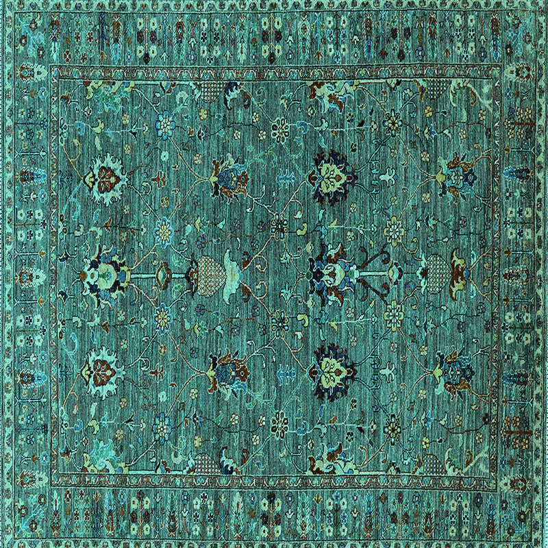 Abstract Indoor Rug, Square 6'