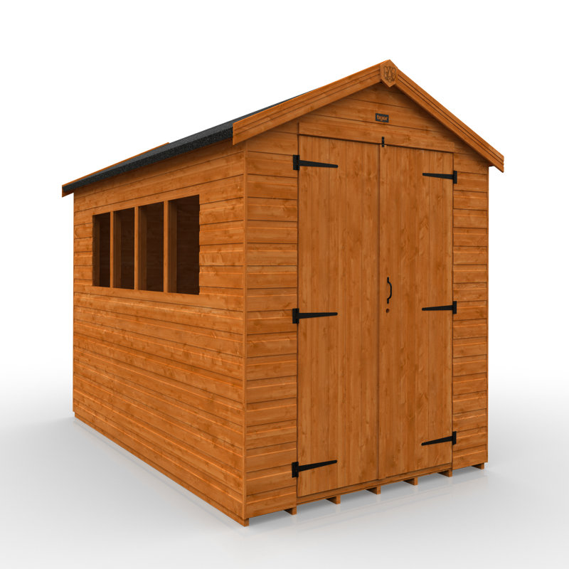 Solid Wood Shiplap Apex Workshop, 6 ft W x 10 ft D