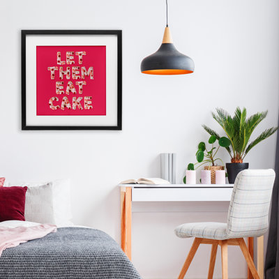 «Let Them Eat Cake», impression sous verre encadrée, design par Lish Creative