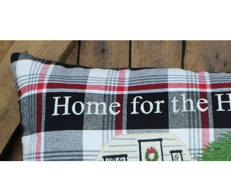 Winter Plaid HomeforHolidays PL 12x20