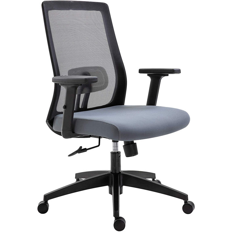 Kiska Mesh Office Chair, High Back, Grey