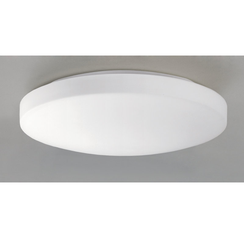 Moon Glass LED Flush Mount, 28cm Ø