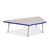 Gris tacheté avec un accent bleu arc-en-ciel sélectionné