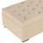 Folding Sofa Bed, 49.6" Ottoman with a Folding Sofa Bed, Convertible Ottoman Sleeper with Memory Mattress and Tufted Design for Living Room, Beige-1240726539