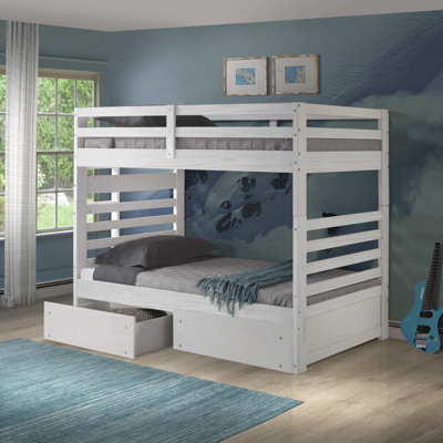 Lit superposé simple en bois massif Huseman par Lark Manor ™
