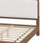 Lit plateforme pour chambre à coucher, tête de lit tapissier de qualité supérieure-129458388-129458387