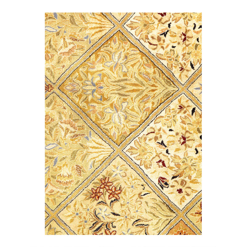 Tapis rectangulaire unique en laine d'agneau de 17 pi x 12 pi One-of-a-Kind