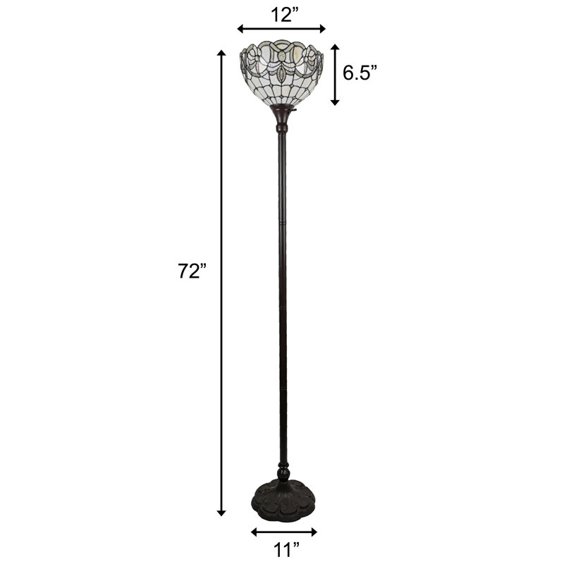 Michal 71'' Bronze Torchiere Floor Lamp