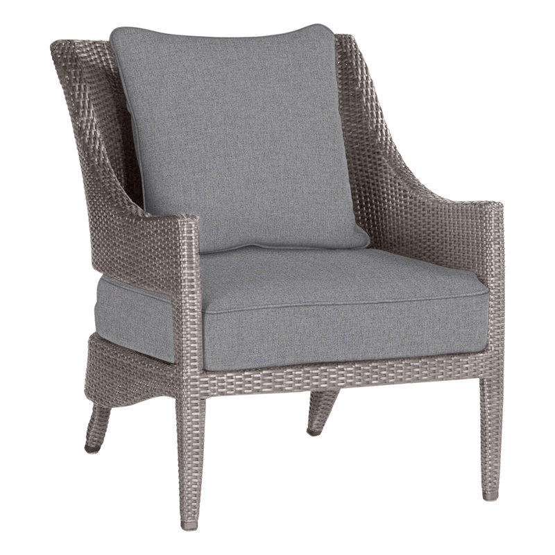 Athena Patio Lounge Chair with Cushions, Oyster, Verona Mist, Welt