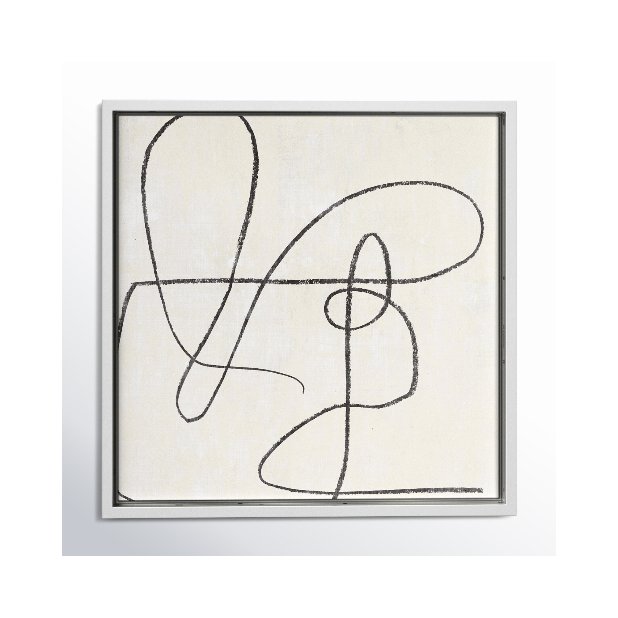 Juxtaposing, White, 13.5" H x 13.5" W