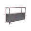 Console industrielle, pin atlantique et noir, 47,2 po x 30,3 po x 11,8 po | 100% panneau de particules enduit de mélamine, peinture électrostatique en poudre, bandes de chant en PVC | Profil en métal robuste, design élégant et fonctionnel pour les es-103102418