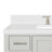 Cambridge 42.25'' Single Bathroom Vanity with Carrara Quartz Top-467159058