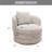 30"w Chenille  Swivel Barrel Accent Chair With Pillow-1538360021