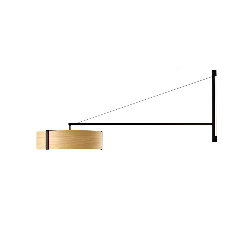 Thesis 1 - Light LED Swing Arm, Matte Black, 3000K, Ivory White