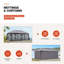 12 pi. L 20 pi. D Pavillon de jardin en acier-86671399