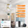 Portico 5 Blades Indoor Ceiling Fan with Light Kit and Remote