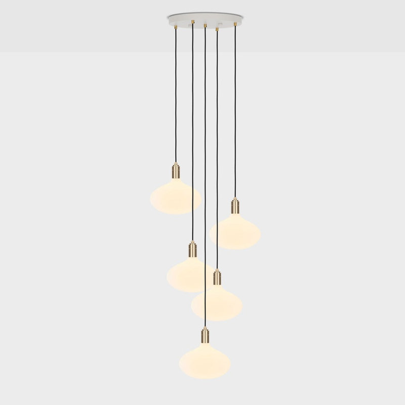 Five Pendant In Brass With Oval II US, Brass