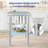 48 X 24 Inch Silver Stainless Steel Kitchen Prep Table With Hooks And Adjustable Undershelf