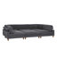 Canapé modulaire à large assise en velours côtelé-130910472