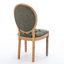 Antique-Style Solid Wood Dining Chairs, 2 Units, Pu Leather Covering, Handmade Details, Colour Comfortable 2 , Structure, Seat, Sponge Spring Cushion, Greenish
