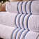 100% Cotton Four Row Cord Embroidered Bath Towel