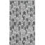 Tapis noir/ivoire chevron fait main à tissage plat Paz-20657534