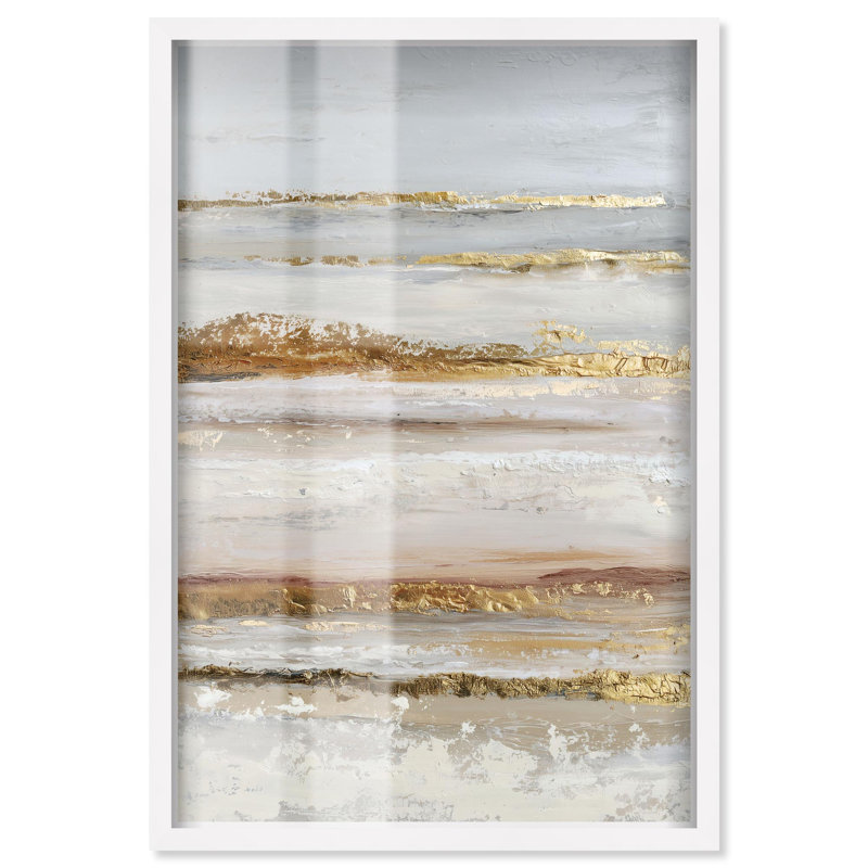 Décoration murale bohème Rough Luxury I Shadowbox Print par Art Remedy, cadre blanc, 36 x 54, H 55 po x l 37 po, Cadre blanc