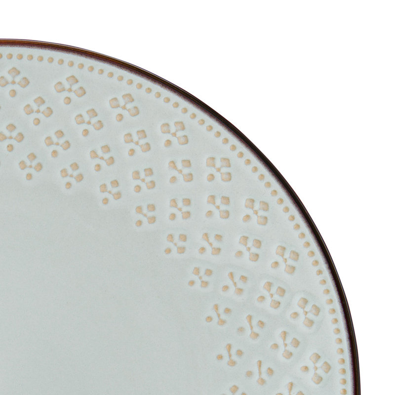 Joanne Blue and White Ceramic 16-Piece Dinnerware Set