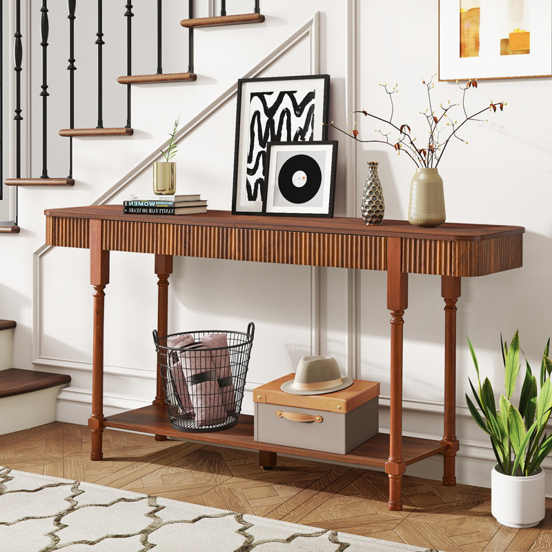 Console 62,99 po, Noyer, H 31,49 po x l 62,99 po x P 15,74 po