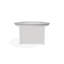 42" Round Rustic Polymer Fire Table with Propane Shelf-1100533896