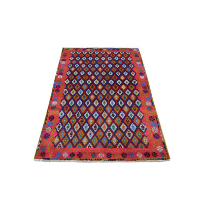 One-of-a-Kind 4' X 6'1" Wool Area Rug in Red
