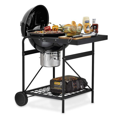 Tower 95 cm W Kettle Grill / Smoker Combo Charcoal Grill Gas & Charcoal Combo Grill