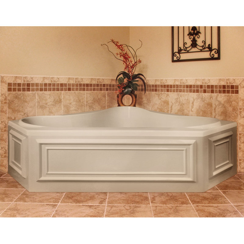 Erica 60'' L Soaking Bathtub, White, White