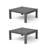 Square Outdoor Side Table , 27.4" In. W 13" In.h, Gray(Set Of 2)-1509203777