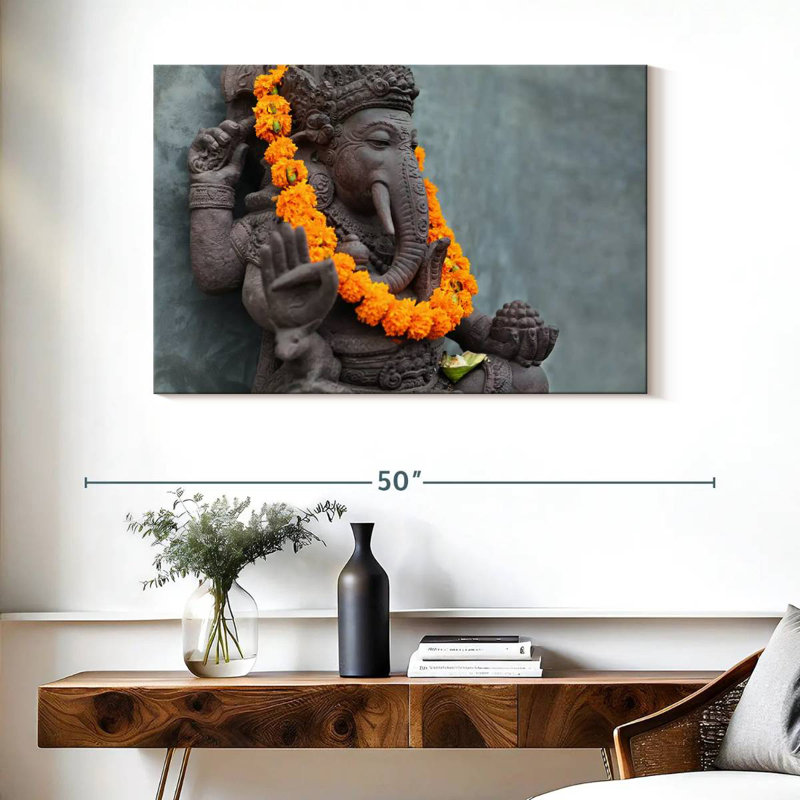 Statue Adella Ganesha, H 26 po x l 39 po