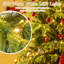  Arbre de Noël artificiel articulé 7 pi avec 7 branches en PVC et TPE souple 7 pi-1306927361