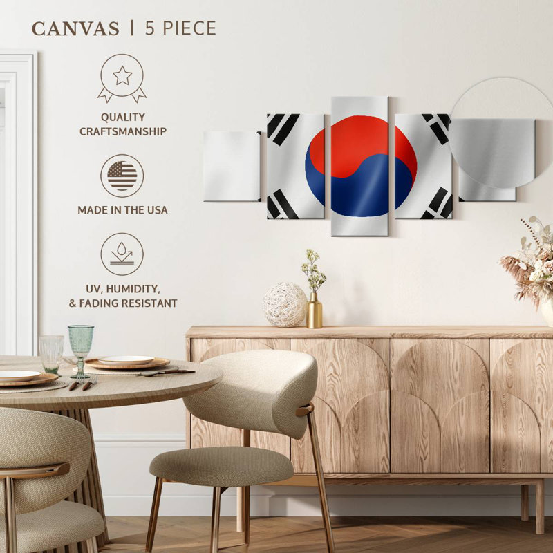 South Korea Flag, 24" H x 55" W