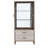 Houston 79" Tall Display Cabinet with LED Lights - Walnut