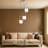 Adjustable Height 3 Lights Globe Cluster Pendant-344860663