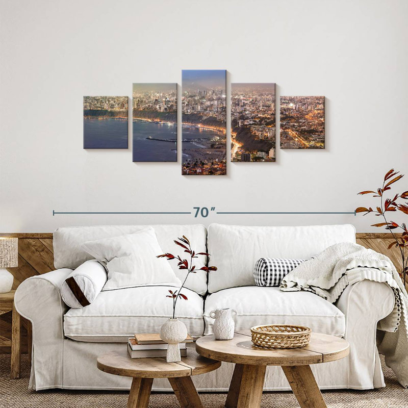Lima City, 24" H x 55" W