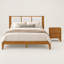 Tête de lit rembourrée en bois massif bouclé Knighten, ensemble de chambre à coucher 2 pièces-200897668-200897672-200897674