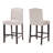 Stylish And Comfortable Counter Stool With Sturdy Construction And Upholstered Seat