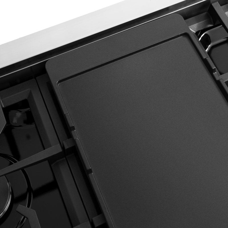 ZLINE 48 in. Paramount Gas Rangetop with 8 Burners and Porcelain Cooktop in Stainless Steel