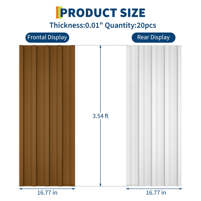 Gate Fencing, 108cm H x 42.4cm W, Brown